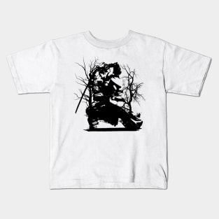 Ninja Art - Black Kids T-Shirt